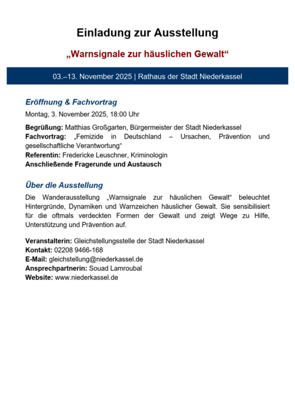 Einladung