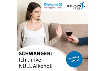 Grafik Schwanger: Ich trinke NULL Alkohol!