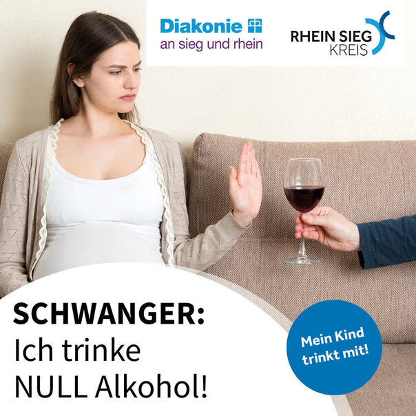 Grafik Schwanger: Ich trinke NULL Alkohol!