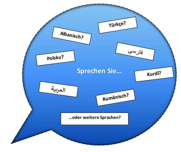 Sprechblase "Sprachen"