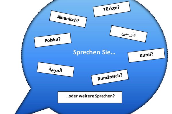 Sprechblase "Sprachen"