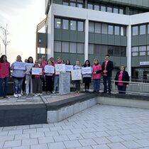 Aktion Pink gegen Rassismus 2024 von Stadt Sankt Augustin, Fachbereich Kinder, Jugend und Familie