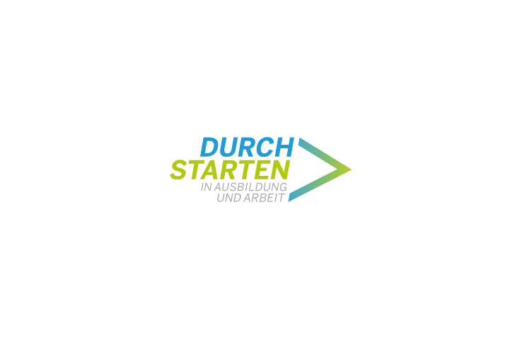 Logo des Programmes Durchstarten in Ausbildung und Arbeit.