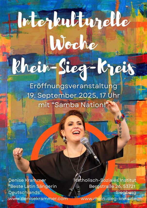 Flyer IKW Eröffnung mit Bild einer Künstlerin