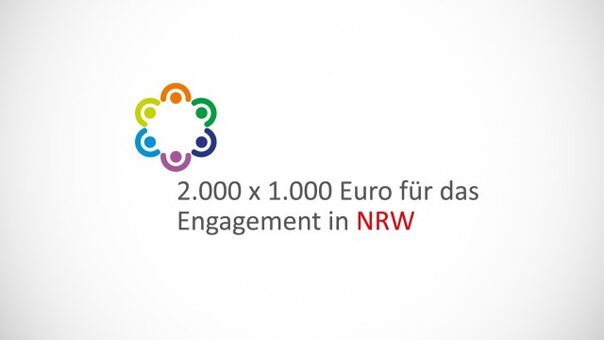 2.000 x 1.000 Euro für das Engagement in NRW